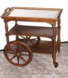 Mahogany Teacart Serving Cart 