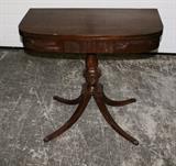 Mahogany Game Table Closed View