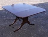Open View of Mahogany Table 