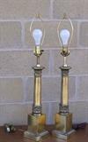 Pair of Brass Table Lamps