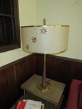 STEP BACK END TABLE, VINTAGE TABLE LAMP