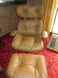 MID CENTURY MODERN EAMES LOUNGE CHAIR & OTTOMAN FRANK DOEMER SELIG