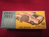 CORGI TOYS FORD MUSTANG #325 NEW WITH COLLECTOR CLUB BONUS PIN AND PAPER WORK