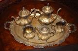Sterling Silver Tea & Coffee Service with Tray