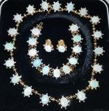 Opal, Diamond and Gold Parure