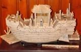 Bone Carved Ship