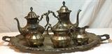 Sterling Silver Tea & Coffee Service with Tray