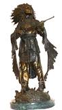 Bronze Indian Hunter