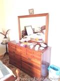 Vintage Forest solid cherry dresser with mirror