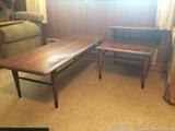 Vintage mid-century Lane 2 tier Acclaim table and coffee table