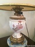 Antique Worcester lamp