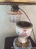 Antique Worcester lamp