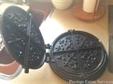 Vintage cast iron waffle maker