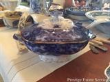 Flow Blue tureen