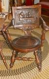 Black  Forrest CARVED rocking Chair