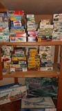 300 model kits ~ Accurate Models, AirFix, Hasegawa, Revell, Tamiya, Trumpeter, Monogram,
Otaki, MPC profile, Italeri, Pyro, Hobby Craft, Nitto, Lindberg, Heinkel, Peerless, Esci, Yoshi
