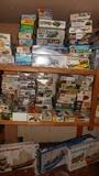 300 model kits ~ Accurate Models, AirFix, Hasegawa, Revell, Tamiya, Trumpeter, Monogram,
Otaki, MPC profile, Italeri, Pyro, Hobby Craft, Nitto, Lindberg, Heinkel, Peerless, Esci, Yoshi

