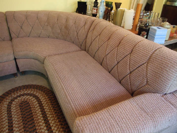 BEAUTIFUL QUALITY VINTAGE FRIZEA SOFA SECTIONAL IN A MOCHA COLOR. EXCELLENT CONDITION !!! VERY COMFY, SMOKE/PET FREE HOME.