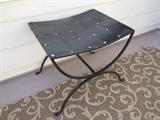 BLACK IRON BASKET WEAVE DESIGN PATIO TABLE