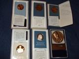 Franklin Mint silver & bronze medals