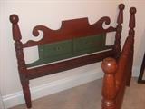 antique wood full bed