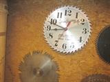 CLOCK MADE OF SAW BLADE