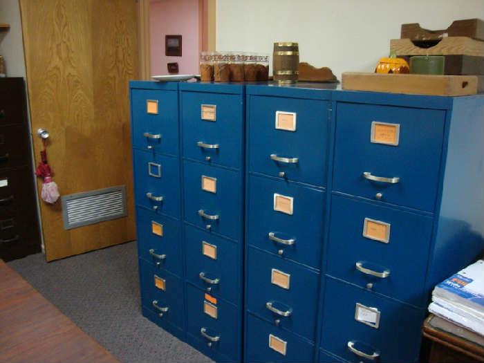 MORE file Cabinets, but these are a pretty Blue :)