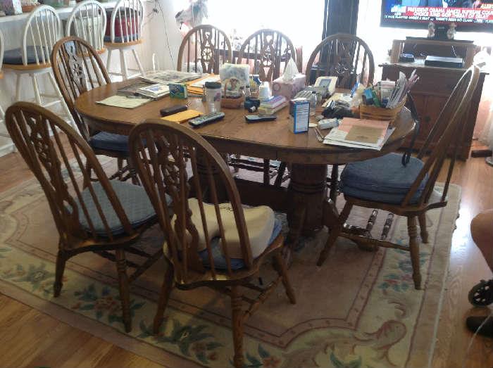 Vintage Table - 8 chairs $ 550.00