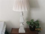Pair, Bedside White Lamps
