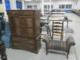 DRESSER AND STOOL