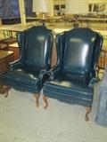 LEATHER WING BACK CHIARS VERY NICE, FROM DITMARS