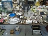 SILVERPLATE AND GLASSWARE