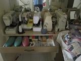 6 sewing machines a serger hundreads of patterns for sale very cheap