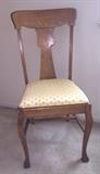 OAK T-BACK SIDE CHAIR