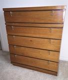 MID CENTURY MODERN 5 DRAWER CHEST by JOHN M SMYTH