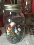very large jar of OLD marbles (I promise not from Dollar Tree)