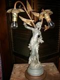 Victorian electrified lamp