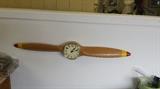 Airplane propeller clock
