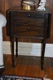 Drop leaf sewing cabinet. 