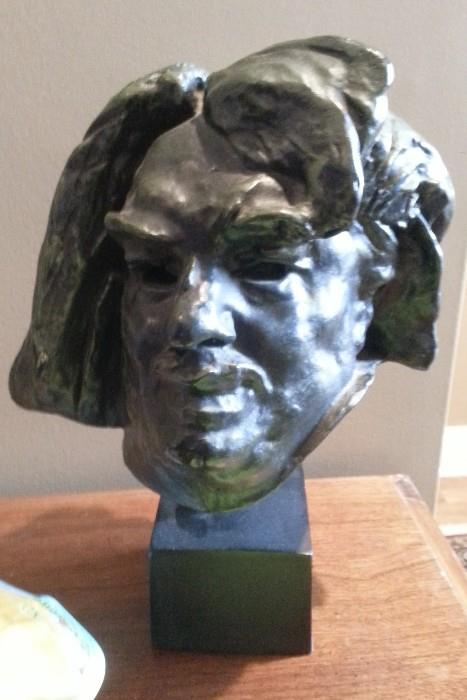 Head sculpture by Alexander Rodin