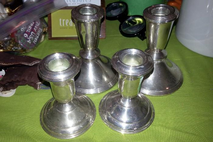 Sterling weight candlesticks