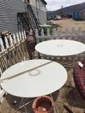 Metal yard tables foldable 