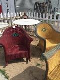 Wicker chairs 