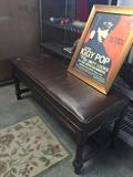 Leather bench 
