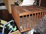 antique chicken carrier