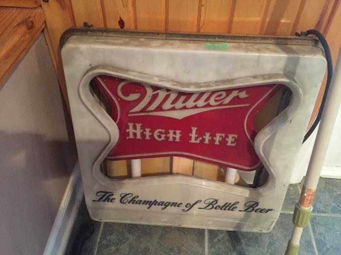 Vintage beer sign