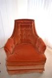 Vintage Orange Swivel Chairs