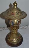 Brass Lamp from India, Prewar