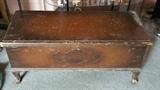 Footed cedar chest