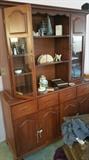Display hutch with storage